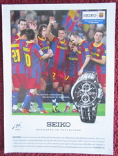 2011 SEIKO Coutura relógio cronógrafo impressão anúncio ~ FC BARCELONA time de futebol, MESSI, usado comprar usado  Enviando para Brazil