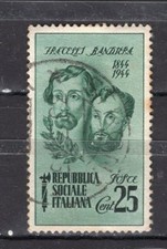 Francobolli italia rsi usato  Italia