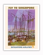 Fly singapore vintage for sale  USA