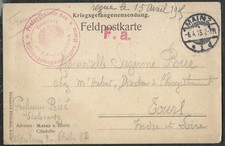 Carte correspondance prisonnie d'occasion  Osny