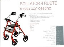 Deambulatore rollator ruote usato  Roma