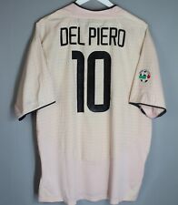 CAMISA DE FUTEBOL JUVENTUS ITÁLIA 2003/2004 AWAY NIKE TAMANHO GG #10 DEL PIERO comprar usado  Enviando para Brazil