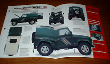 1997 Land Rover Defender TDI folha de especificações folheto pôster impressão foto 97 300 Turbo comprar usado  Enviando para Brazil