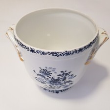 Vaso de plantadeira Vista Alegre alças douradas decorativo branco vintage 18cm Portugal comprar usado  Enviando para Brazil