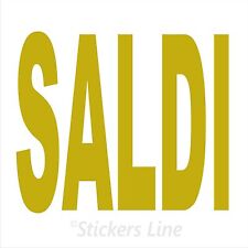 Adesivo saldi vetrina usato  Pineto