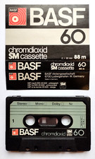 Basf chromdioxid musicassetta usato  Ferrara