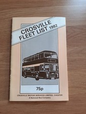 Crosville fleet list for sale  DEESIDE
