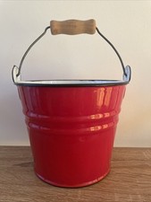 Red enamel bucket for sale  SHIFNAL