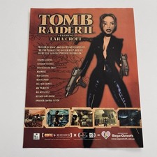 Pôster promocional Tomb Raider PS1 Sony PlayStation Game raro anúncio impresso dos anos 90 comprar usado  Enviando para Brazil