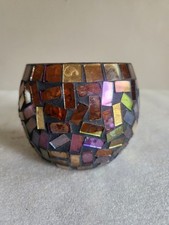 Mosaic glass candle for sale  Montello