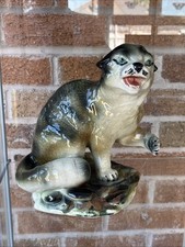 Glazed ceramic cat for sale  BOLTON