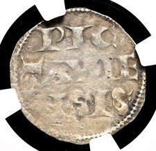 ANGLO-GÁLICO, Poitou. Richard I “O Coração de Leão”. Denier de prata, detalhes NGC XF comprar usado  Enviando para Brazil