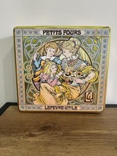 Lata vintage dos anos 1960, caixa de biscoito Lefevre Utile (Lu), estilo art nouveau / mucha comprar usado  Enviando para Brazil