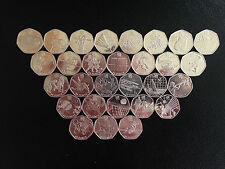Olympic 50p. types for sale  UK