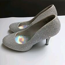 Wedding shoes silver for sale  Huron