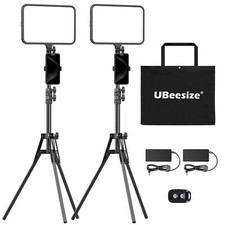 UBeesize Paquete de 2 Kit de Luces LED para Video, Iluminación para Fotografía, Luces de Estudio de 13" segunda mano  Embacar hacia Mexico