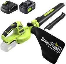 Soprador e aspirador sem fio -SnapFresh 2 em 1 soprador/vácuo elétrico, 4 Ah lítio comprar usado Soprador e aspirador sem fio -SnapFresh 2 em 1 soprador/vácuo elétrico, 4 Ah lítio comprar usado  Enviando para Brazil