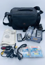 Sony DCR-DVD305 Filmadora Pacote Carregador Bolsa de Bateria Testada Remotamente Pls Leia comprar usado  Enviando para Brazil