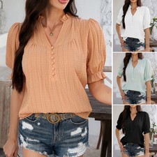 Roupas femininas top casual alto-falante manga cinco quartos comprar usado  Enviando para Brazil