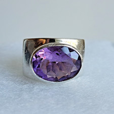 Large amethyst ring for sale  Braintree
