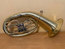 Instrumento musical barítono sopro bronze trompa soviética URSS vintage e raro comprar usado  Enviando para Brazil