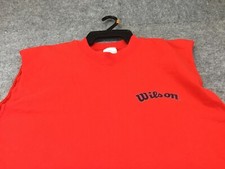 Camiseta Wilson Athletics masculina grande sem mangas camiseta tênis basquete EUA tanque comprar usado  Enviando para Brazil