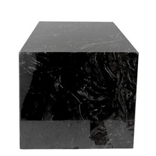 Usado, Cubo in Marmo Nero Marquinia Decorazione Scultura da Tavolo Arte Design H 20cm comprar usado  Enviando para Brazil