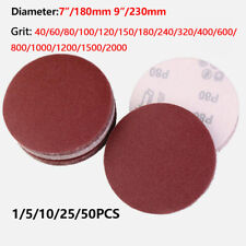 Disco de lixa 7"" 9"" gancho e laço 180mm 230mm lixadeira almofada 40-2000 grão, usado comprar usado  Enviando para Brazil