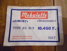 Publicité mobylette dimoby d'occasion  Avesnes-le-Comte