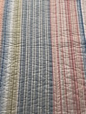 Colcha Cottage Pretty Colors listras patchwork 69x90 dupla #850 comprar usado  Enviando para Brazil