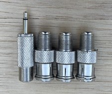 ADAPTADOR MACHO-FÊMEA cabo coaxial 4 peças tipo F conector rápido push-on RG59 RG6 comprar usado  Enviando para Brazil