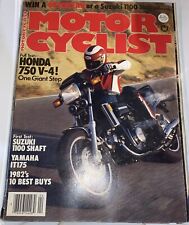 Motorcyclist magazine april for sale  Muncie