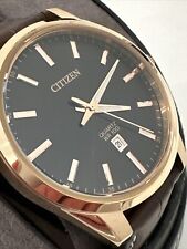 Relógio Citizen quartzo masculino ouro rosa calendário couro marrom 42MM BI1033-04E comprar usado  Enviando para Brazil