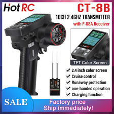 Usado, Transmissor HotRC CT-8B 10CH 2.4GHz sistema de rádio controle remoto com receptor comprar usado  Enviando para Brazil