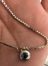 Veneziakette 585 saphir gebraucht kaufen  Heubach