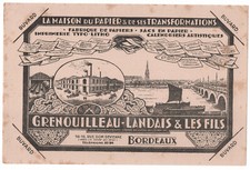 Buvard bordeaux imprimerie d'occasion  Aussonne
