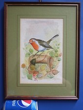 Watercolour painting robin for sale Watercolour painting robin for sale  DUNS