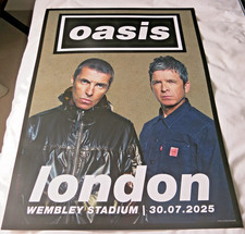 Oasis Tour Litho Print Poster Wembley Stadium Weds, 30th July Official + Gift comprar usado  Enviando para Brazil