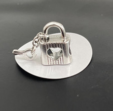 charm para pulsera candado con corazón y llaves segunda mano  Embacar hacia Mexico