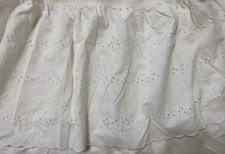 Vintage eyelet bedskirt for sale  Stockton