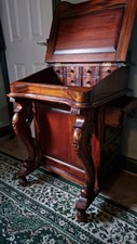 Davenport desk green for sale  SWINDON