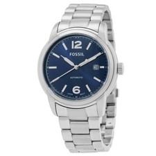 Relógio masculino Fossil Heritage automático mostrador azul ME3244 comprar usado  Enviando para Brazil