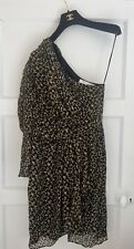 Vestido IRO de seda um ombro estampa de leopardo tamanho 38 (S-M) comprar usado  Enviando para Brazil