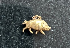 gold pig charm for sale gold pig charm for sale WIRRAL