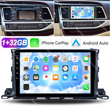 Usado, Rádio estéreo GPS navegação CarPlay BT para Toyota Highlander 2014-2018 Android 13 carro comprar usado  Enviando para Brazil