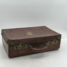 Vintage leather suitcase for sale  Livingston