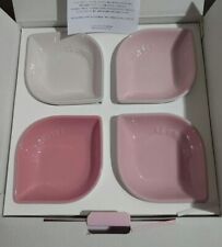 Juego de 4 platos de pétalos Le Creuset con caja de gres colección rosa COMO NUEVO segunda mano  Embacar hacia Mexico