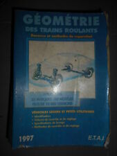 Livre réglage géométrie d'occasion  Bonneval