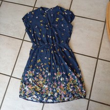 Blau gemustertes kleid gebraucht kaufen  Hagen