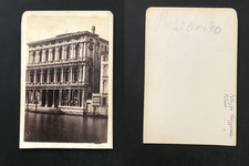 Italie, Italia, Venise, Veneza, Palazzo Rezzonico, circa 1870 vintage cdv albume, usado comprar usado  Enviando para Brazil
